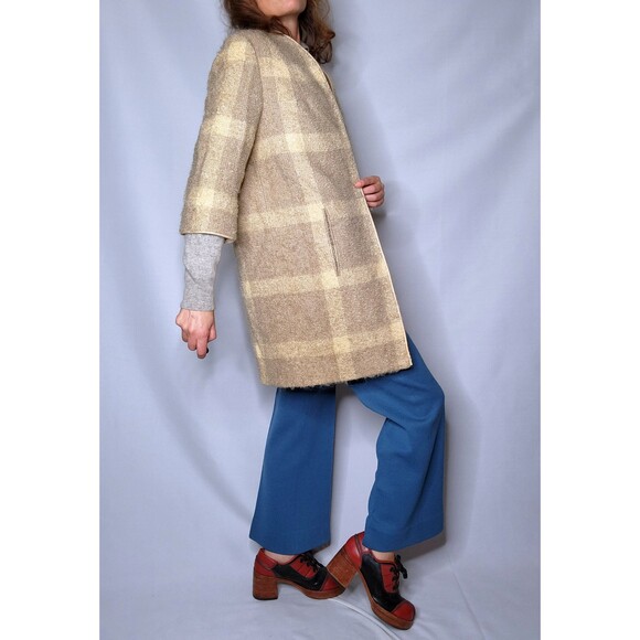 LILLI ANN Wool Knit Jacket Coat 60s 70s Lilli Ann San Francisco Tisse a Paris XS - Picture 2 of 9